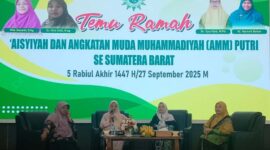 Suasana temu ramah Aisyiyah Sumbar dengan AMM Putri di Aula Gubernuran Sumbar, Sabtu (27/92025). (Ist.)