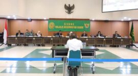 Sidang Majelis Kehormatan Hakim (MKH) yang memutus pemberhentian tetap tidak hormat terhadap hakim FK. (Ist.)