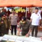 Bupati Padang Pariaman, John Kenedy Azis (JKA), saat peresmian Jembatan Batang Sani di Nagari Tandikek, Kecamatan Patamuan, Minggu (28/9/2025). (Ist.)