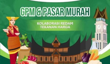 Pasar Murah di Sumatera Barat September 2025 yang digelar Pemprov Sumbar bersama Bank Indonesia dan Bulog.
