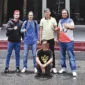 Petugas dari Satreskrim Polres Pesisir Selatan saat mengamankan terduga pelaku penggelapan minyak sawit mentah (CPO) di Batam.