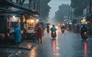 Prakiraan Cuaca Sumbar 15-16 Agustus, Didominasi Hujan Berpotensi Lebat