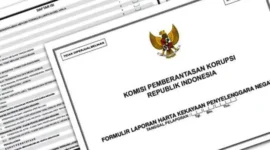 Ilustrasi - Unggahan viral di media sosial yang memperlihatkan dokumen LHKPN berlogo KPK menjadi bungkus bawang.