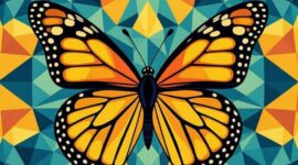 Ilustrasi konten TikTok bertema butterfly era, menggambarkan momen gugup dan bahagia saat jatuh cinta.