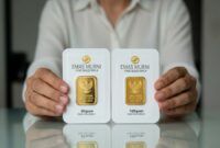 Ilustrasi - Emas keping batangan.