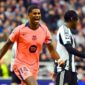 Selebrasi pemain Barcelona, Marcus Rashford setelah mencetak gol ke gawang Newcastle United dalam laga lanjutan babak penyisihan grup Liga Champions 2025/2026. (Ist.)