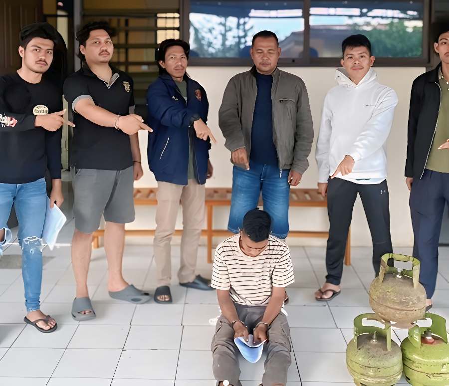 Polisi Ringkus Pencuri Gas LPG dan Bawang di Baringin, Pelaku Jebol Dinding Warung