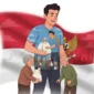 Ilustrasi - Pemuda dan semangat kepahlawanan masa kini melalui kepedulian pada sesama. 