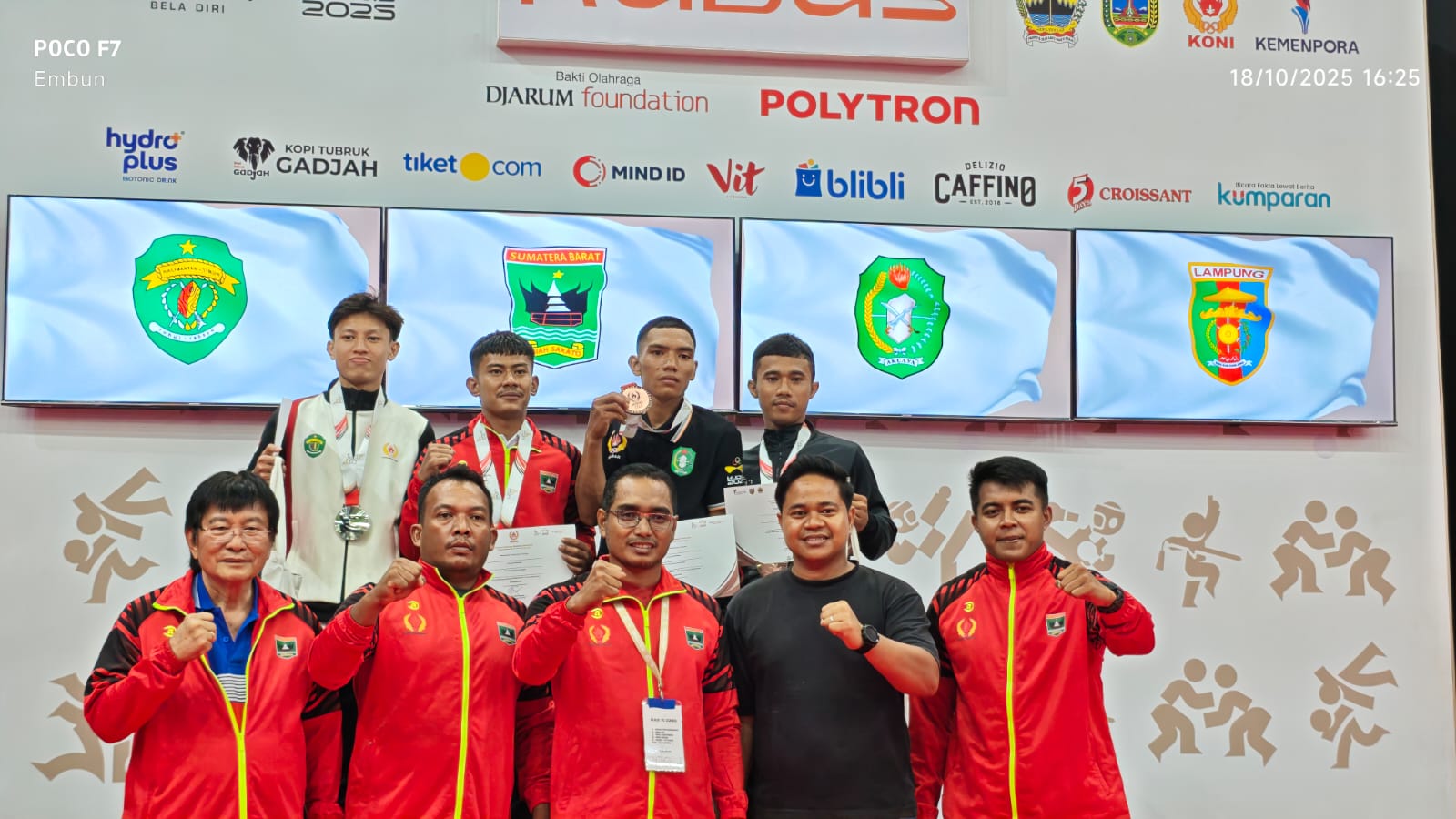 Atlet Sambo Sumbar Yusril Mahendra Raih Emas  di PON Beladiri II 2025