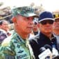 Kasum TNi Letjen TNI Richard Tampubolon menyampaikan keterangan terkait hasil operasi Satgas PKH berupa ribuan meter kubik kayu ilegal dari Mentawai yang disita di Gresik. (Ist.)
