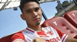 Marselino Ferdinan menjalani latihan perdana bersama AS Trenčín di Slovakia setelah resmi dipinjamkan dari Oxford United. (Ist.)