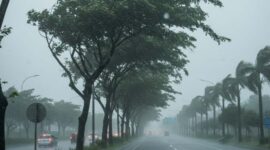 Ilustrasi - BMKG mengimbau masyarakat waspada potensi hujan lebat, angin kencang, hingga bencana hidrometeorologi. (Ist.)