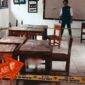 Ruang kelas sekolah yang menjadi lokasi insiden penikaman fatal antara dua siswa SMP di Pesisir Barat. Kasus ini diduga dipicu oleh aksi perundungan (bullying). (Ist.)