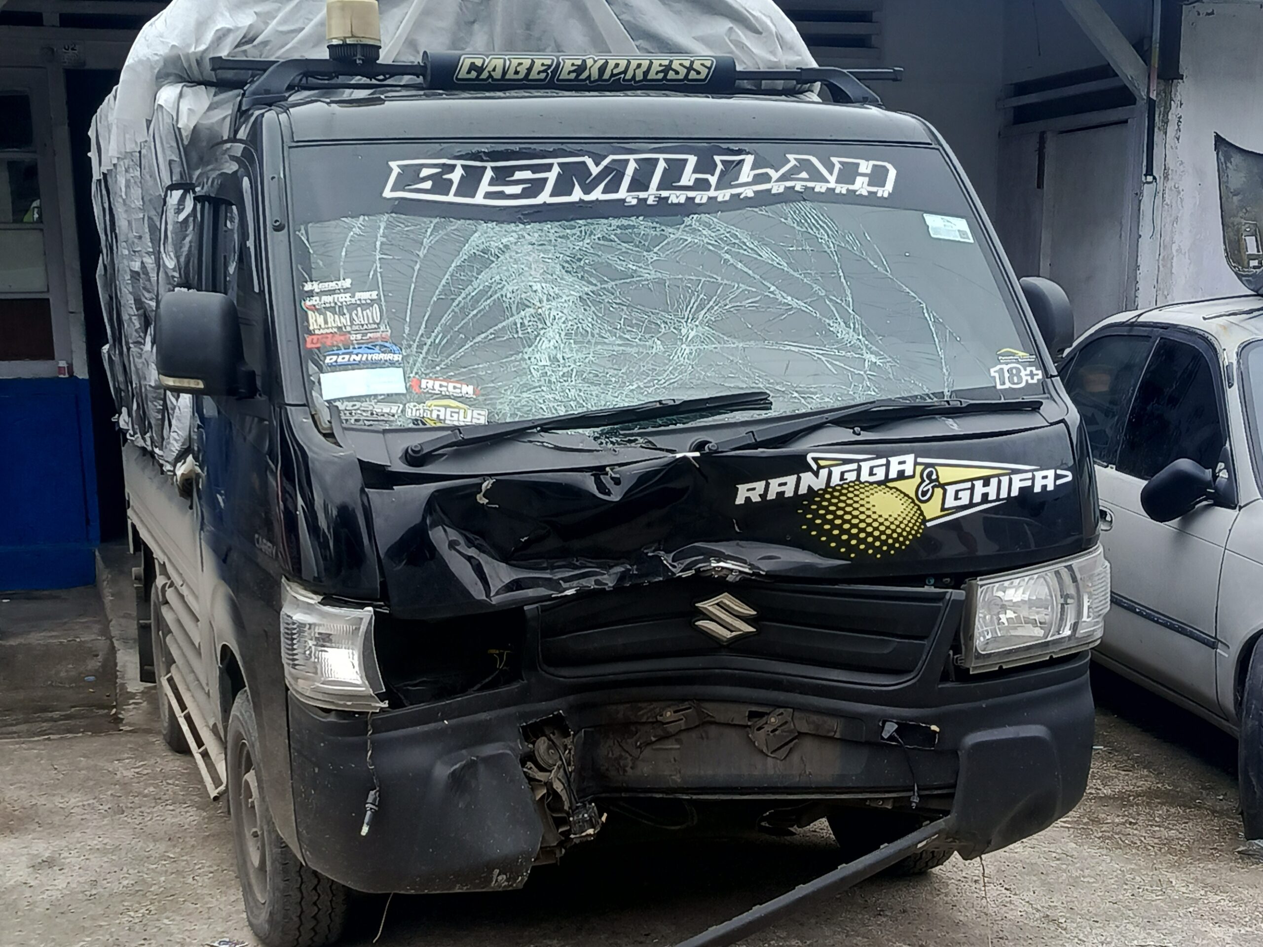 Adu Banteng Mobil Pikap dan Sepeda Motor di Simawang, Dua Orang Meninggal Dunia