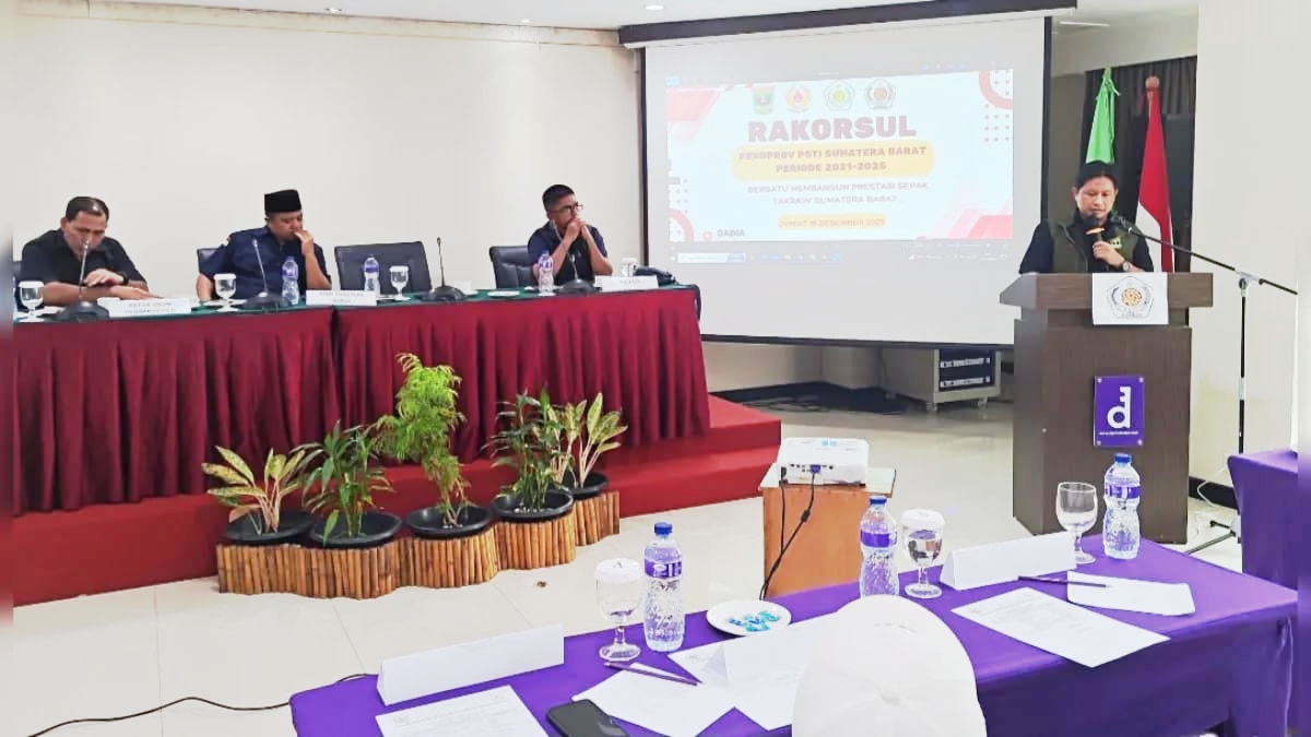 Buka Raker PSTI Ketua KONI Sumbar Dorong Digitalisasi Data Atlet pada Musprov PSTI