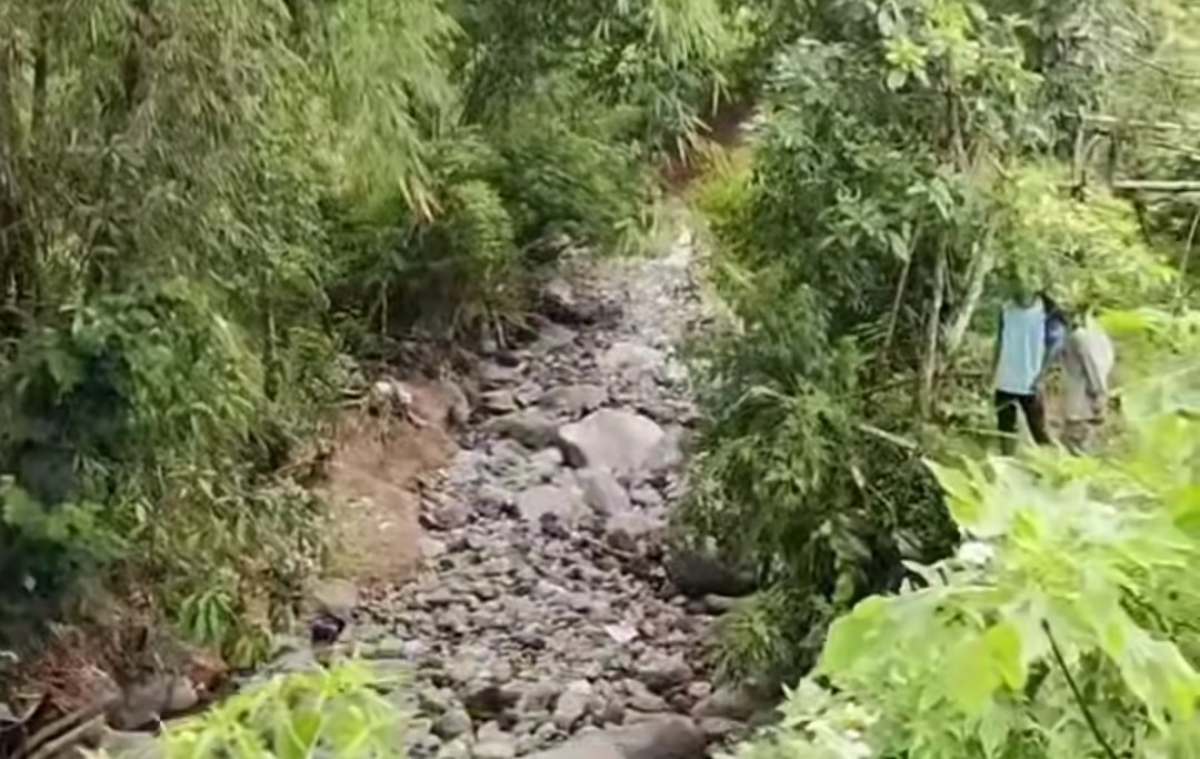 Misterius! Air Sungai di Singgalang Deras di Hulu, Tiba-Tiba Hilang ‘Ditelan Bumi’
