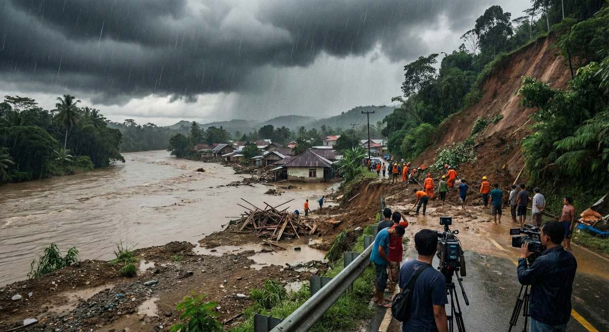 BMKG Peringatkan Cuaca Ekstrem 11–13 Desember, Sejumlah Daerah di Sumbar Berisiko Banjir dan Longsor