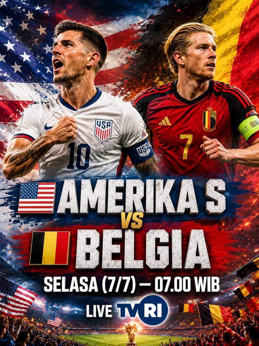 Prediksi AS vs Belgia: Misi Tuan Rumah Menghapus Kutukan ‘Setan Merah’