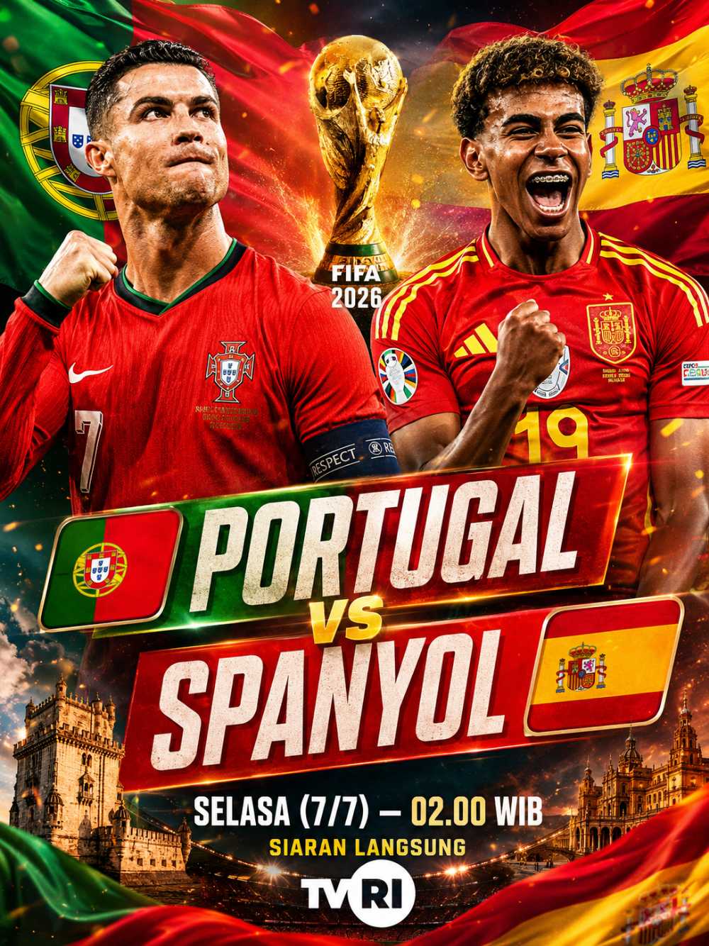 Prediksi Portugal vs Spanyol: Pertaruhan Gengsi Dua Generasi dalam Derbi Iberia