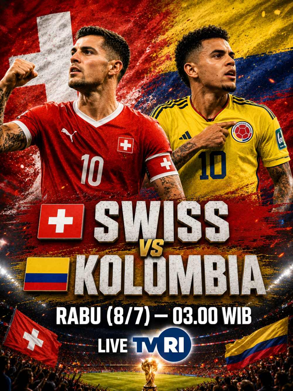 Prediksi Kolombia vs Swiss: Ambisi ‘Si Pemetik Kopi’ Mengulang Memori Manis Tiga Dekade Silam