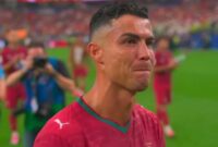 Tangis Cristiano Ronaldo pecah usai kekalahan Portugal dari Spanyol dengan skor 0-1, pada pertandingan babak 16 besar Piala Dunia 2026, Selasa dinihari WIB (7/7/2026). (Ist.)