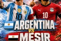 Bentrokan bersejarah antara Argentina vs Mesir di babak 16 besar Piala Dunia 2026 akan digelar di Mercedes-Benz Stadium, Atlanta, Selasa malam (7/7) pukul 23.00 WIB. 