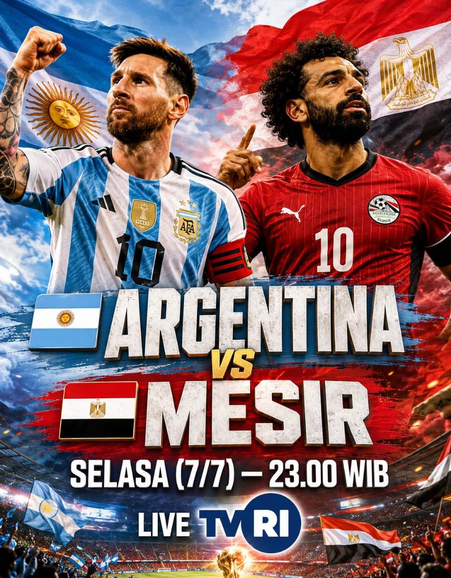 Prediksi Argentina vs Mesir: Adu Magis Messi dan Salah