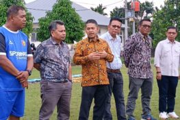 Ketua KONI Erianto Bersama Rombongan Sambangi TC Tim Sepak bola Kota Padang