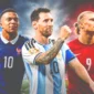 Lionel Messi (Argentina), Kylian Mbappe (Prancis), dan Erling Haaland (Norwegia) bertarung memperebutkan penghargaan sepatu emas sebagai penyerang paling subur dalam gelaran Piala Dunia 2026. (Ist.)