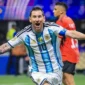 Kapten Timnas Argentina Lionel Messi merayakan gol ke gawang Mesir dengan emosional, pada laga babak 16 besar Piala Dunia 2026, Rabu dinihari WIB (8/7/2026). (Ist.)