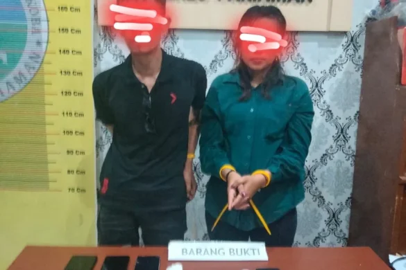 Polres Pariaman Ringkus Pasutri Pengedar Narkoba di Parkiran Rumah Makan Talao Pauh