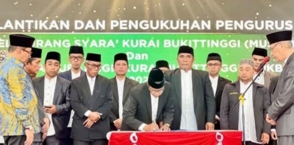 Sah! Lembaga Ulama Kurai Resmi Dikukuhkan, Ini Misi Besar Siapkan Generasi Muda Bukittinggi