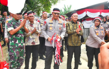 Kapolda Sumbar Resmikan Jembatan Merah Putih Presisi di Batang Anai
