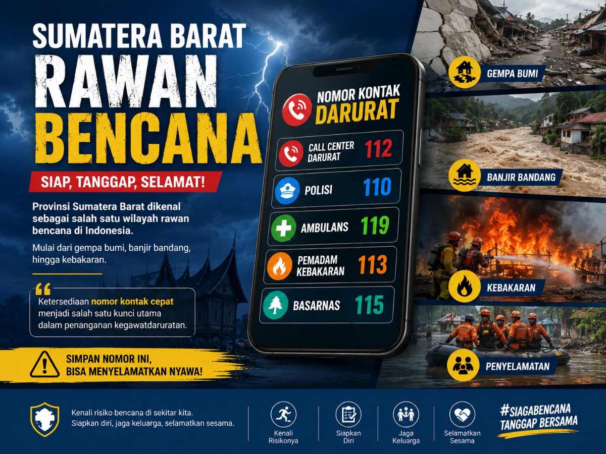 Kumpulan Kontak Darurat Lengkap Sumbar, Siap Siaga Kapan Saja