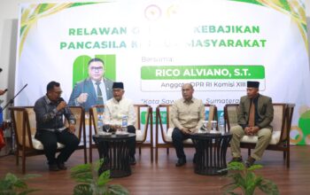 Rico Alviano Sosialisasikan Relawan Gerakan Kebajikan Pancasila di Kota Sawahlunto