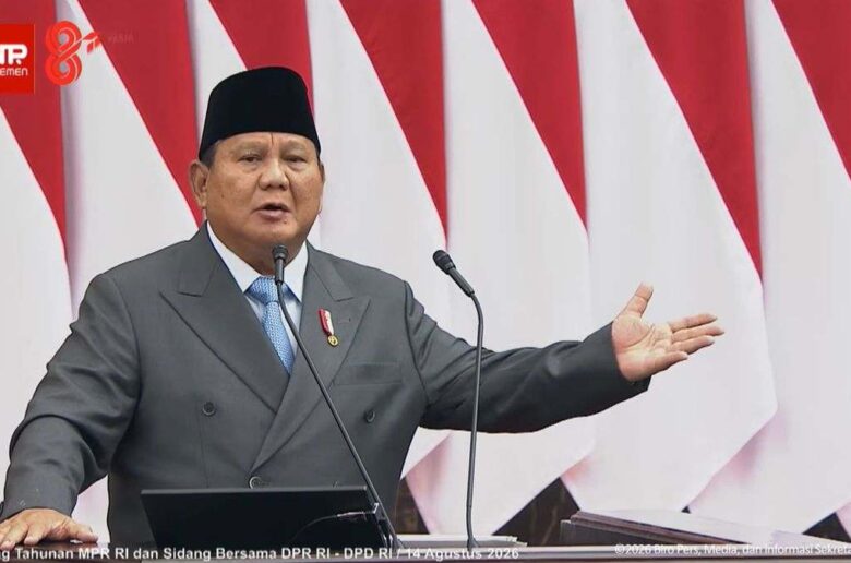 Presiden Prabowo Subianto menyampaikan Pidato Kenegaraan HUT ke-81 RI