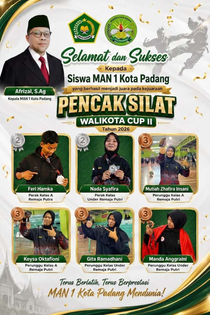 Tangguh dan Impresif! Pesilat MAN 1 Padang Borong 6 Medali di Walikota Cup II 2026