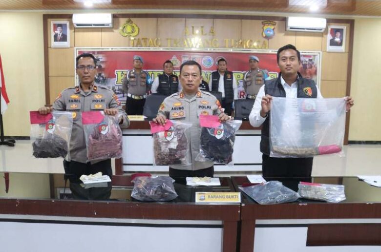 Polres Pasaman Barat menggelar konferensi pers kasus pembunuhan dua lansia oleh anak/cucu kandung di Sungai Aur. Pelaku terancam hukuman berat.