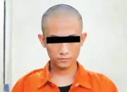 Pelaku pembakaran rumah berinisial KCV (20 tahun).
