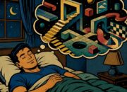 Ilustrasi orang sedang bermimpi