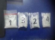 Barang bukti paketan sabu yang disita Tim Elang Timur Satresnarkoba Polres Pasaman dari terduga pengedar sabu asal Bukittinggi di Sungai Manis, Kecamatan Rao.