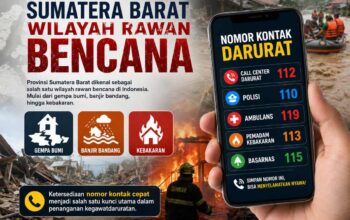 Catat dan Simpan, Ini Daftar Nomor Kontak Darurat Bebas Pulsa di Sumatera Barat