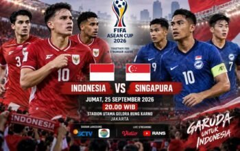 FIFA ASEAN Cup: Indonesia Vs Singapura, Wajib Tiga Poin di Kandang Sendiri
