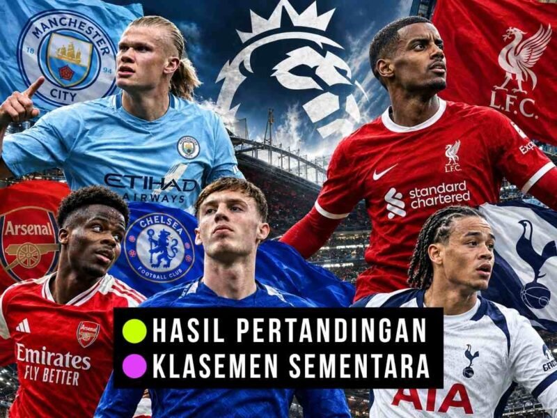 Hasil Pekan Kelima Liga Inggris: Tottenham Makin Terpuruk, Arsenal Tumbang di Brighton