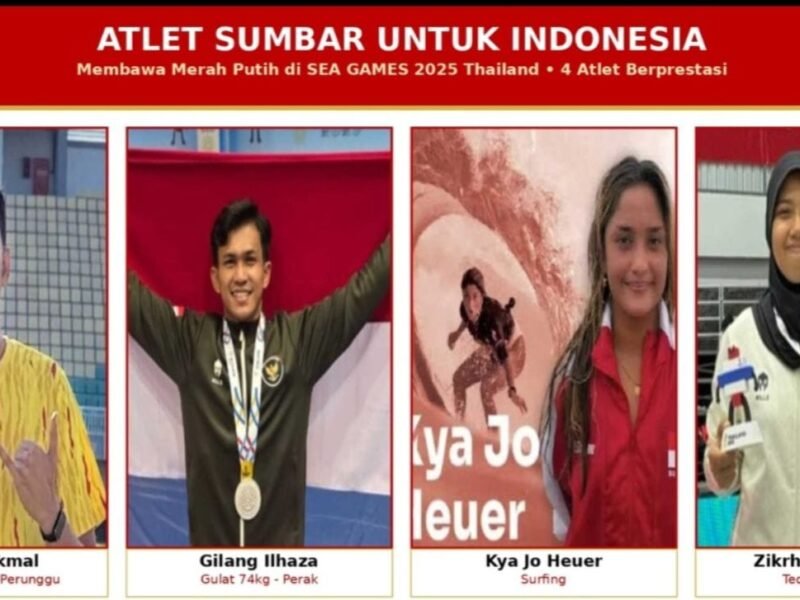 KONI Titip Harapan kepada 4 Atlet Sumbar Bela Indonesia di Asian Games 2026
