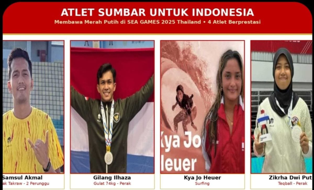 KONI Titip Harapan kepada 4 Atlet Sumbar Bela Indonesia di Asian Games 2026