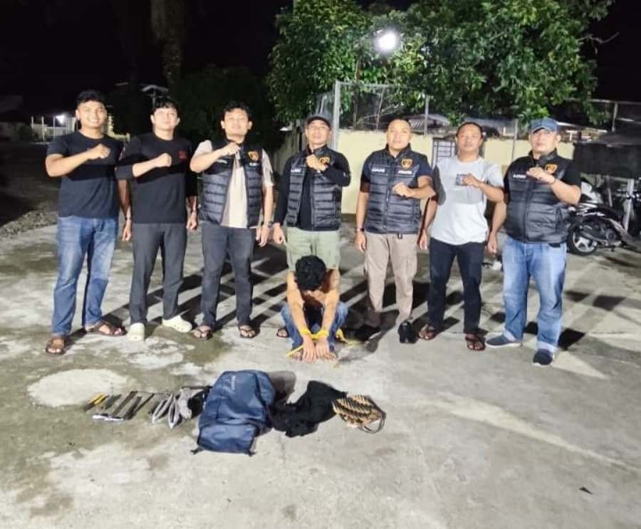 Polres Pasaman Barat Amankan Pemuda Pencuri Antena Parabola TV