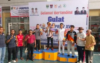 Kota padang raih 14 emas, dipastikan juara umum porprov cabor gulat 