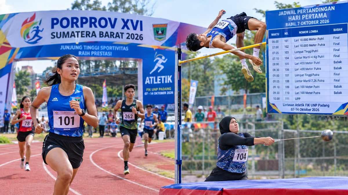 Atletik Hari Pertama Sajikan 10 Nomor Perlombaan di Porprov XVI Sumbar