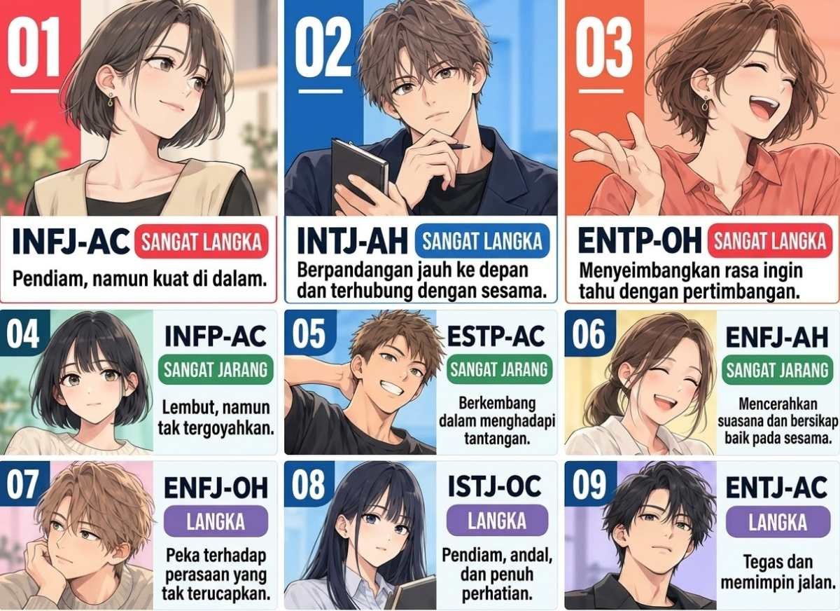 Mengenal mbti, tes kepribadian yang viral di media sosial